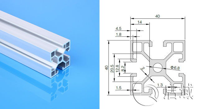 歐標4040E直角鋁型材 歐標4040E直角鋁型材