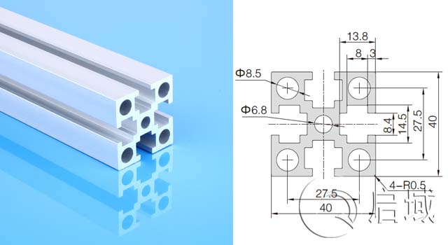 國標4040GW重型鋁型材 國標4040GW重型鋁型材