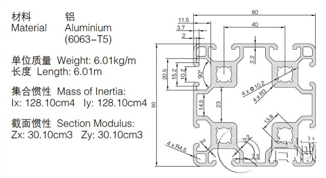 8080B鋁型材 8080B鋁型材