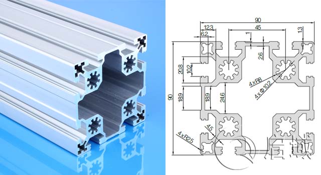 9090W鋁型材 9090W鋁型材