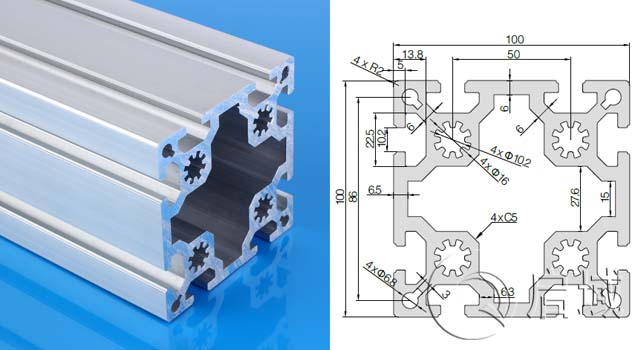 100100B鋁型材 100100B鋁型材