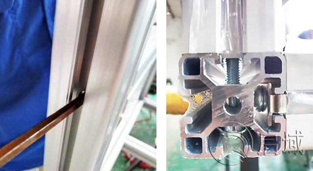 鋁型材內六角螺栓連接 鋁型材內六角螺栓連接