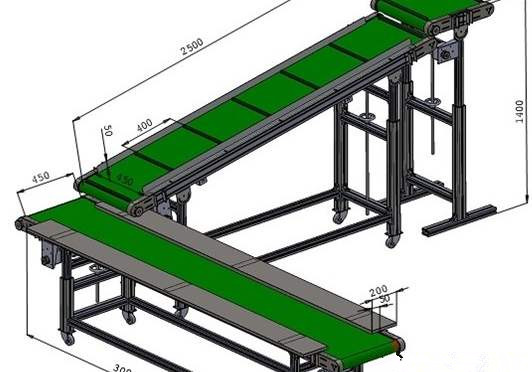 鋁型材輸送支架圖紙 鋁型材輸送支架圖紙