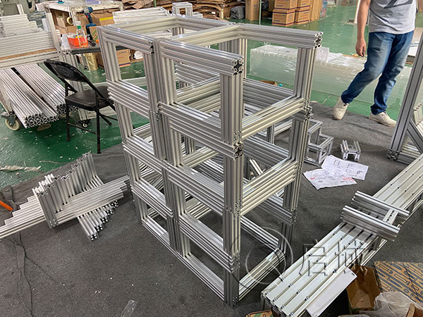 鋁型材雙槽架子 鋁型材雙槽架子