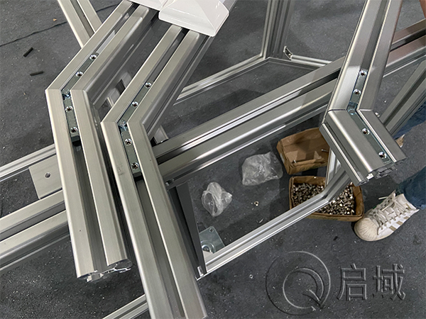 鋁型材任意角度連接件組裝 鋁型材任意角度連接件組裝