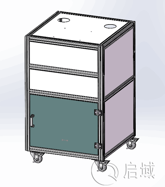 鋁型材機罩CAD圖紙